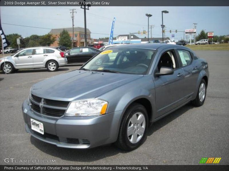 Silver Steel Metallic / Dark Slate Gray 2009 Dodge Avenger SE