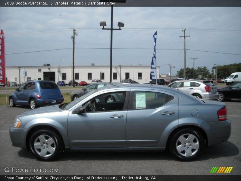 Silver Steel Metallic / Dark Slate Gray 2009 Dodge Avenger SE