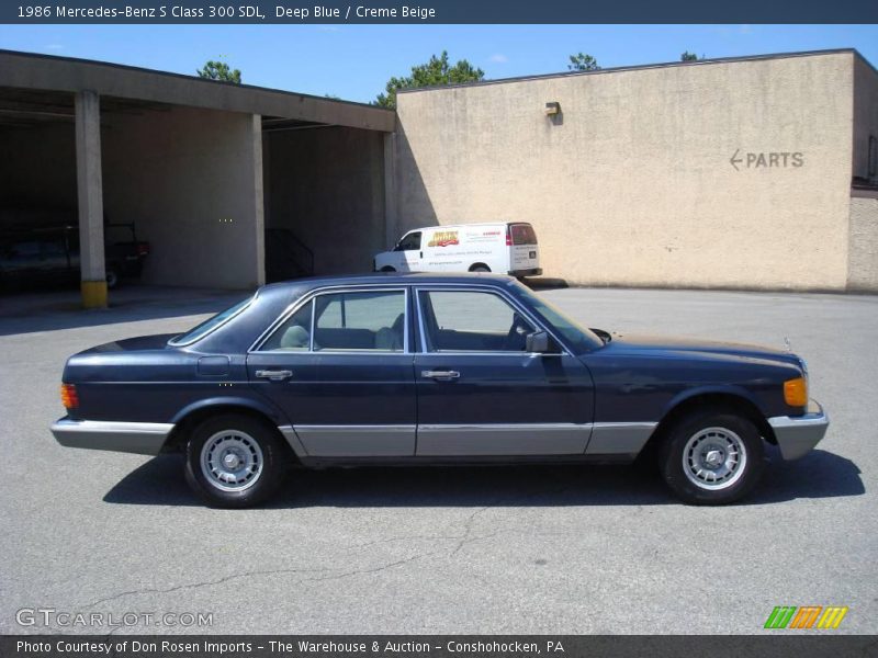 Deep Blue / Creme Beige 1986 Mercedes-Benz S Class 300 SDL
