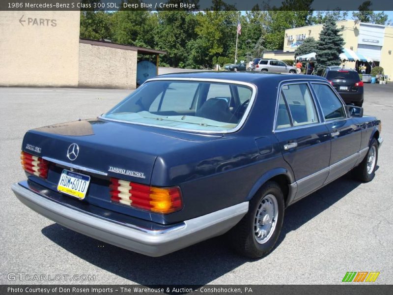 Deep Blue / Creme Beige 1986 Mercedes-Benz S Class 300 SDL