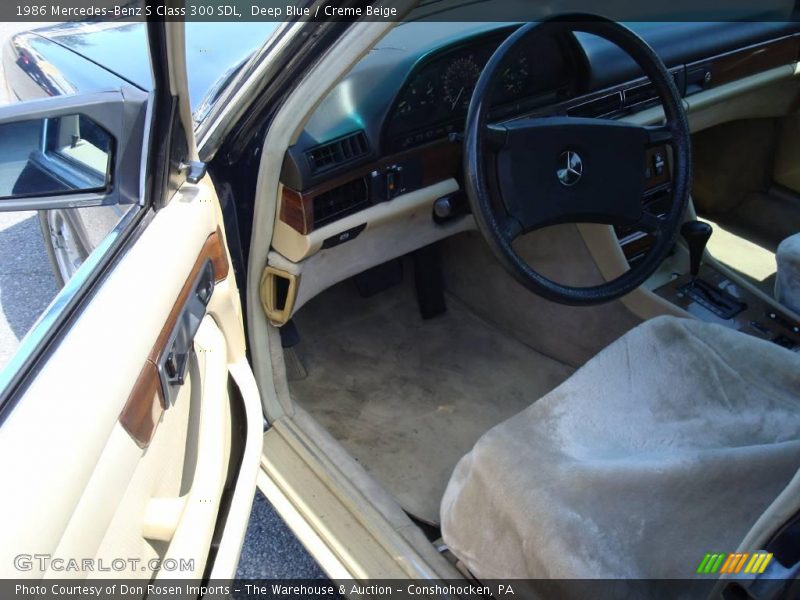 Deep Blue / Creme Beige 1986 Mercedes-Benz S Class 300 SDL