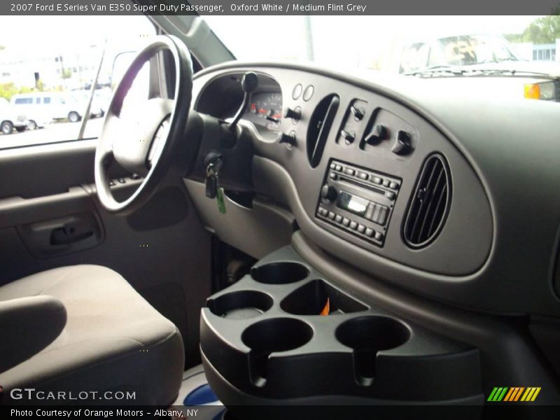 Oxford White / Medium Flint Grey 2007 Ford E Series Van E350 Super Duty Passenger