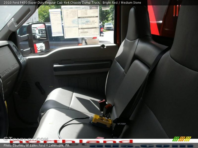 Bright Red / Medium Stone 2010 Ford F450 Super Duty Regular Cab 4x4 Chassis Dump Truck