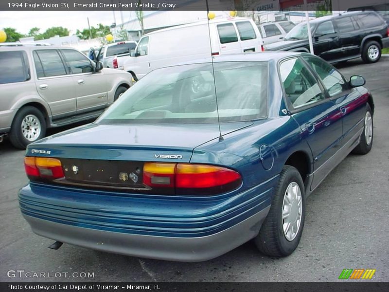 Emerald Green Pearl Metallic / Gray 1994 Eagle Vision ESi