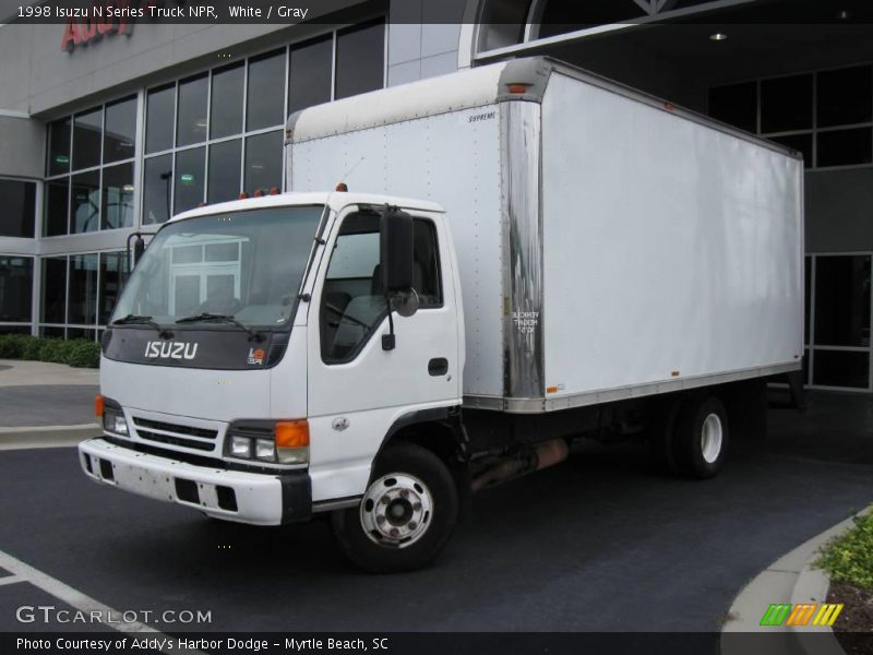 White / Gray 1998 Isuzu N Series Truck NPR
