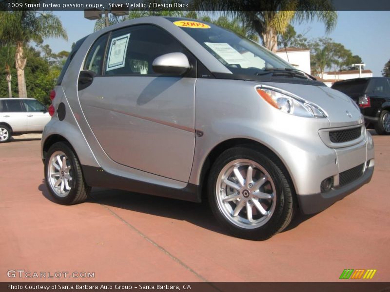 Silver Metallic / Design Black 2009 Smart fortwo passion coupe