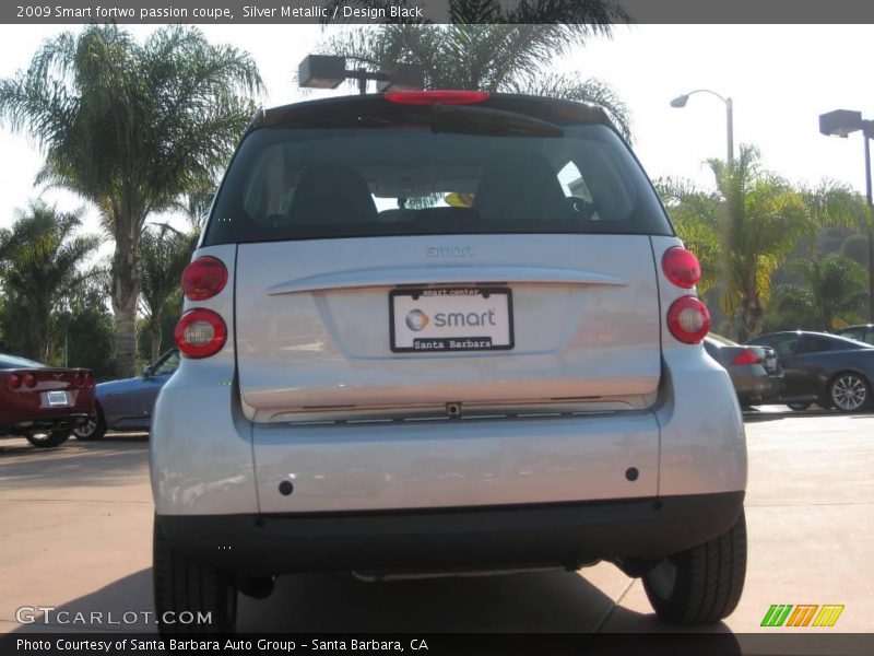 Silver Metallic / Design Black 2009 Smart fortwo passion coupe