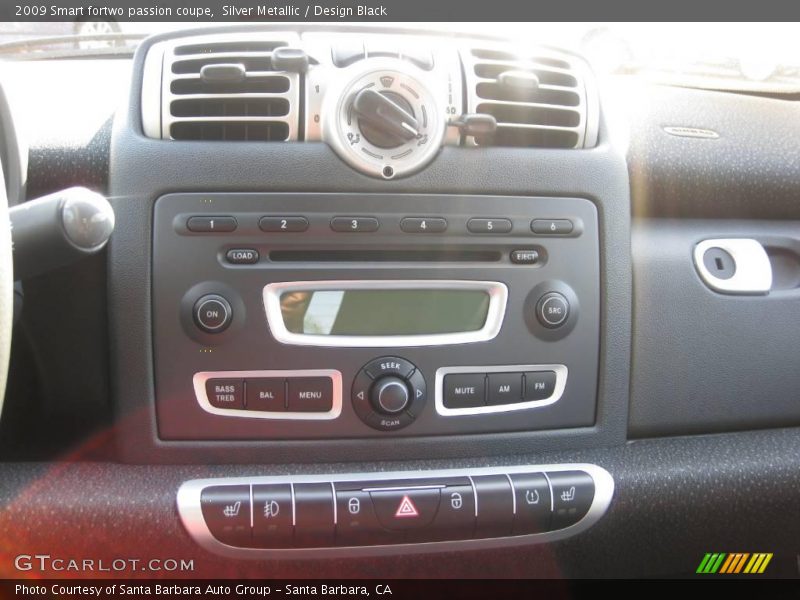 Silver Metallic / Design Black 2009 Smart fortwo passion coupe