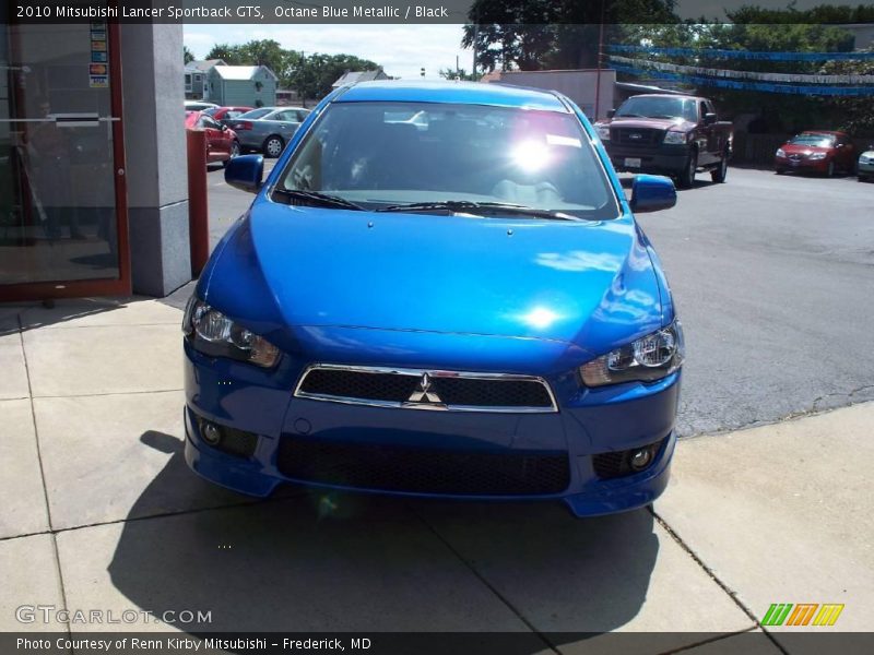 Octane Blue Metallic / Black 2010 Mitsubishi Lancer Sportback GTS