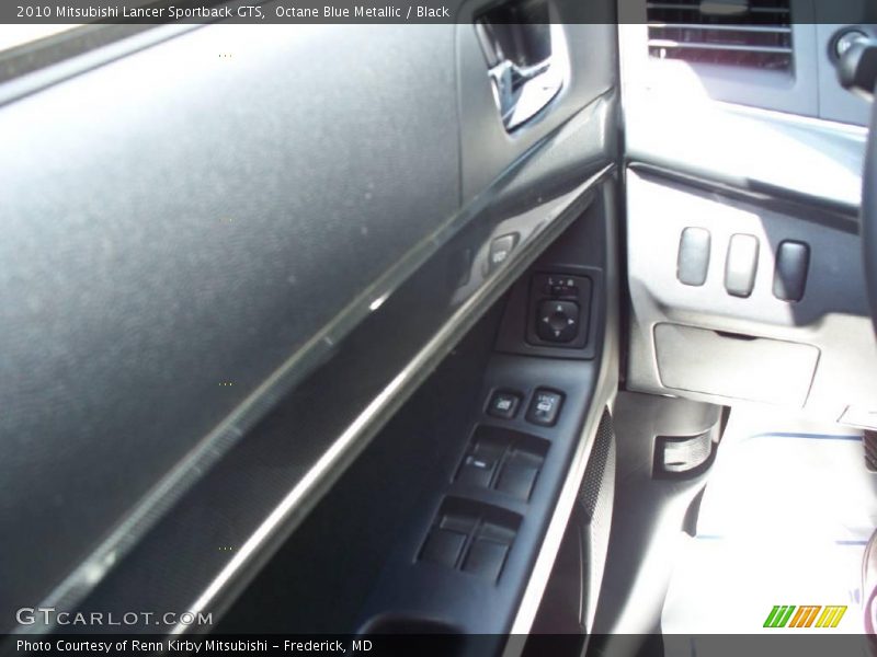Octane Blue Metallic / Black 2010 Mitsubishi Lancer Sportback GTS