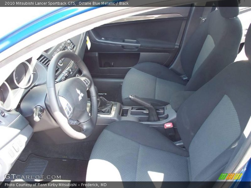 Octane Blue Metallic / Black 2010 Mitsubishi Lancer Sportback GTS