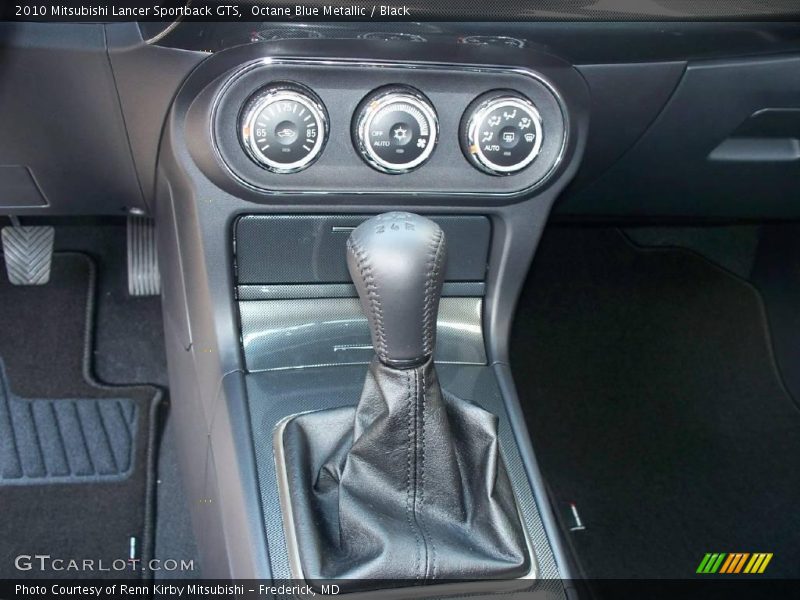 Octane Blue Metallic / Black 2010 Mitsubishi Lancer Sportback GTS