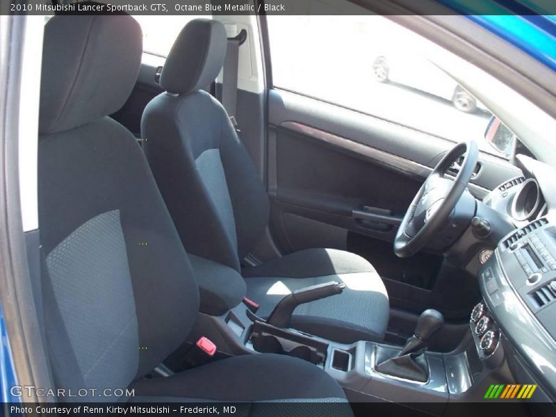 Octane Blue Metallic / Black 2010 Mitsubishi Lancer Sportback GTS