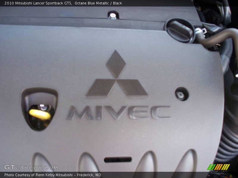 Octane Blue Metallic / Black 2010 Mitsubishi Lancer Sportback GTS