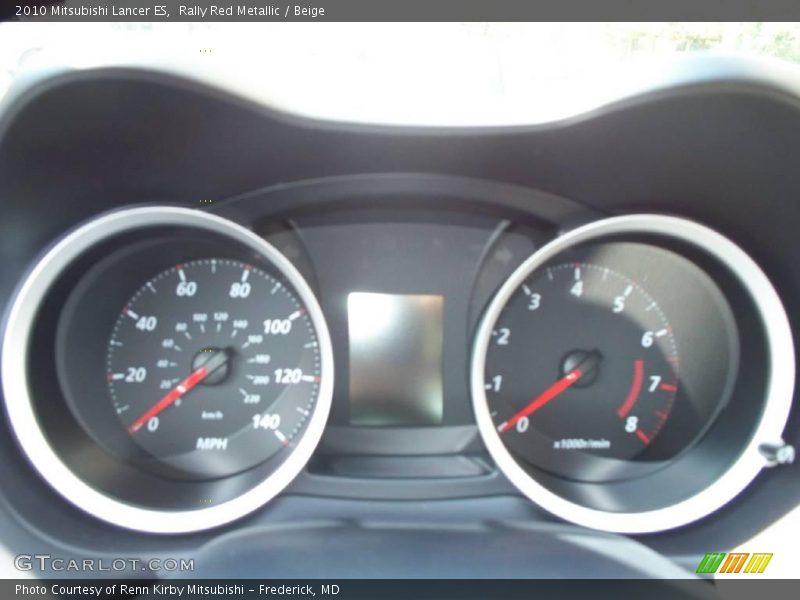 Rally Red Metallic / Beige 2010 Mitsubishi Lancer ES