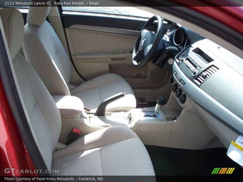 Rally Red Metallic / Beige 2010 Mitsubishi Lancer ES