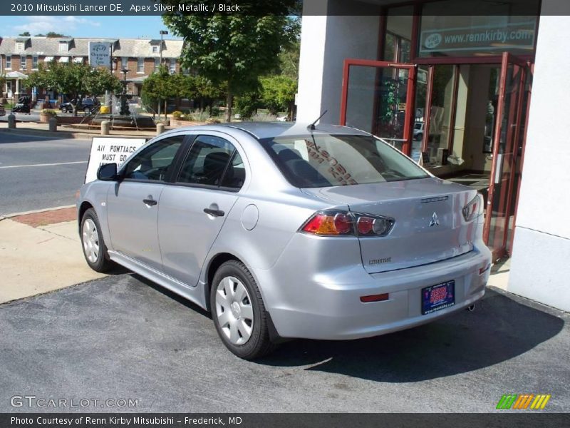 Apex Silver Metallic / Black 2010 Mitsubishi Lancer DE