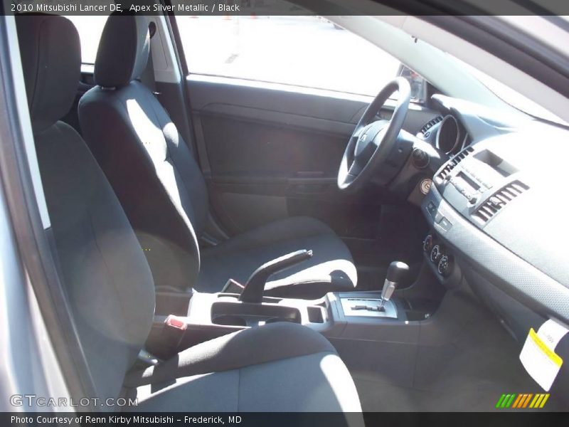 Apex Silver Metallic / Black 2010 Mitsubishi Lancer DE