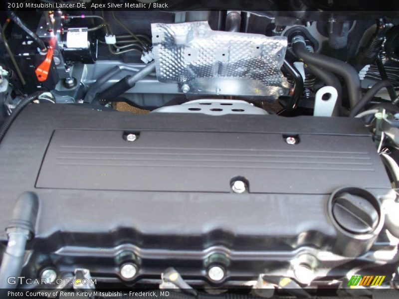 Apex Silver Metallic / Black 2010 Mitsubishi Lancer DE