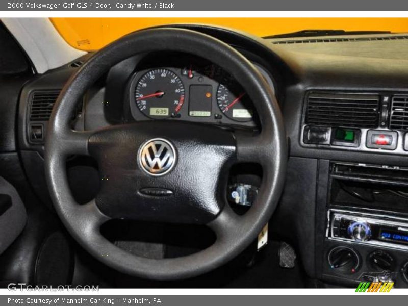 Candy White / Black 2000 Volkswagen Golf GLS 4 Door