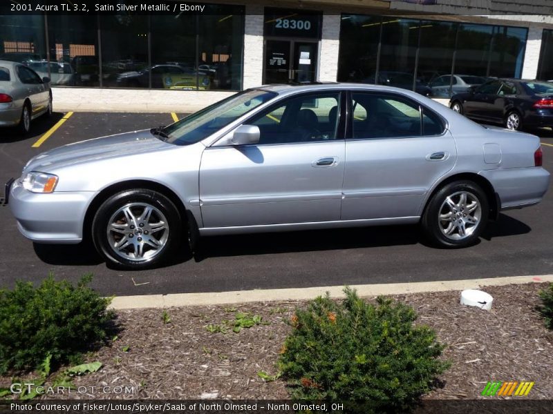 Satin Silver Metallic / Ebony 2001 Acura TL 3.2