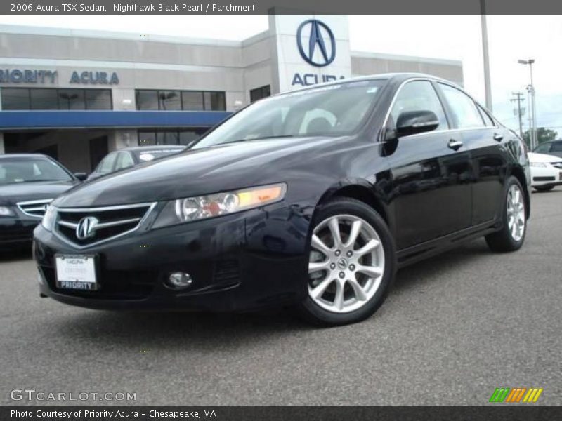 Nighthawk Black Pearl / Parchment 2006 Acura TSX Sedan