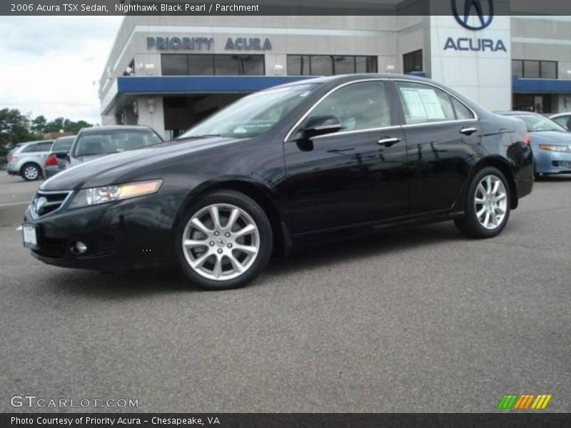Nighthawk Black Pearl / Parchment 2006 Acura TSX Sedan