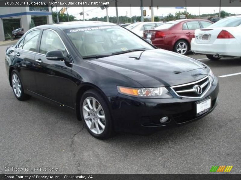 Nighthawk Black Pearl / Parchment 2006 Acura TSX Sedan