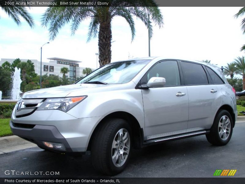 Billet Silver Metallic / Ebony 2008 Acura MDX Technology