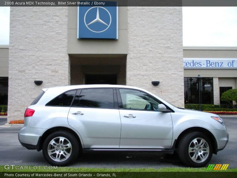 Billet Silver Metallic / Ebony 2008 Acura MDX Technology