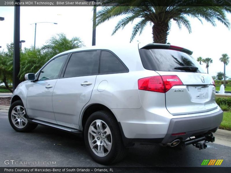 Billet Silver Metallic / Ebony 2008 Acura MDX Technology