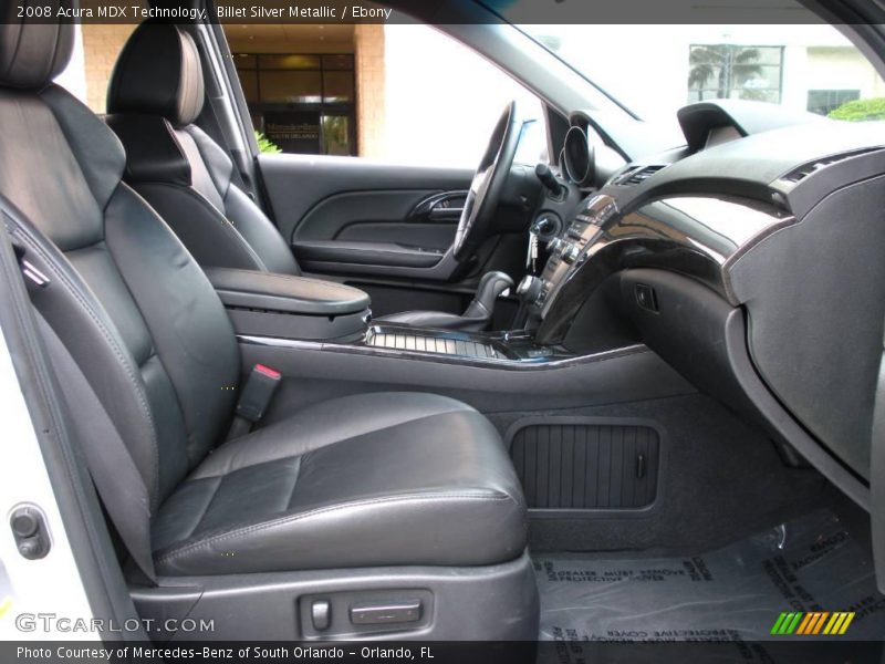 Billet Silver Metallic / Ebony 2008 Acura MDX Technology
