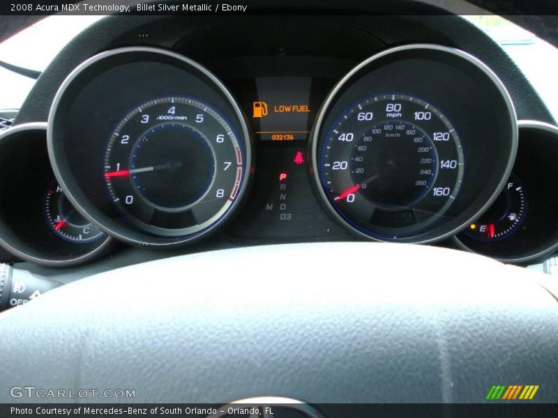 Billet Silver Metallic / Ebony 2008 Acura MDX Technology