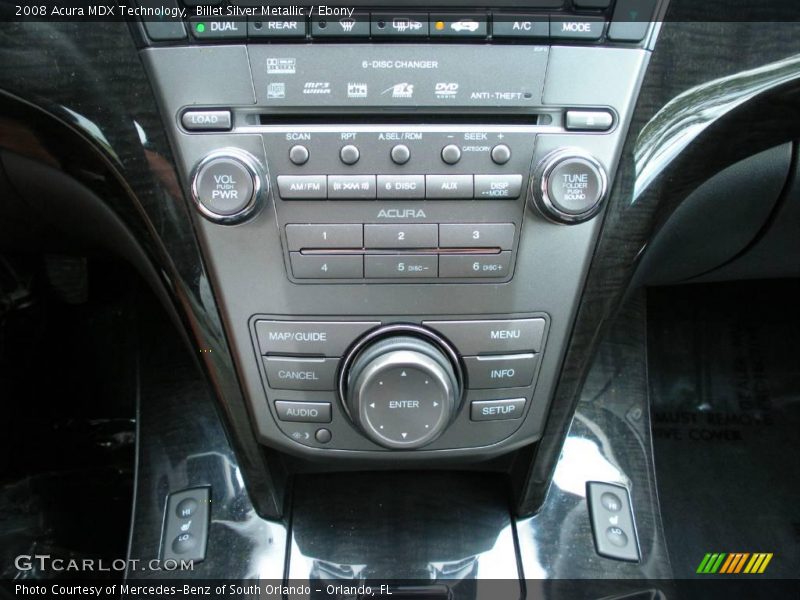 Billet Silver Metallic / Ebony 2008 Acura MDX Technology