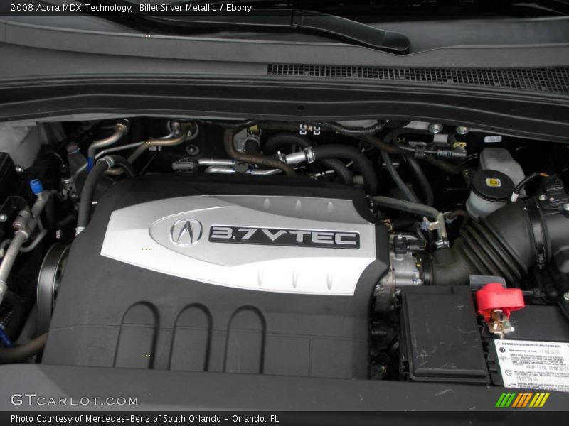 Billet Silver Metallic / Ebony 2008 Acura MDX Technology