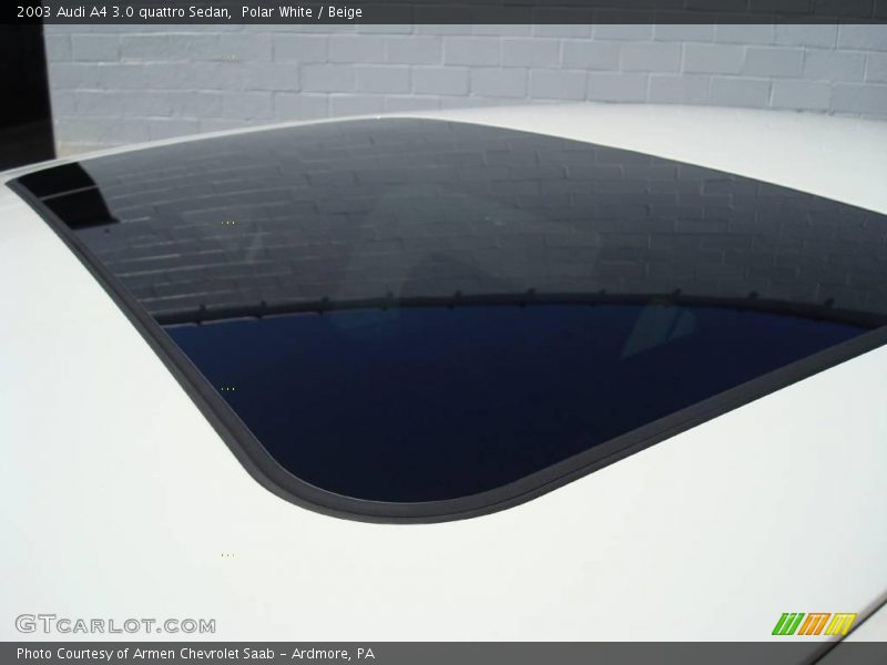 Polar White / Beige 2003 Audi A4 3.0 quattro Sedan