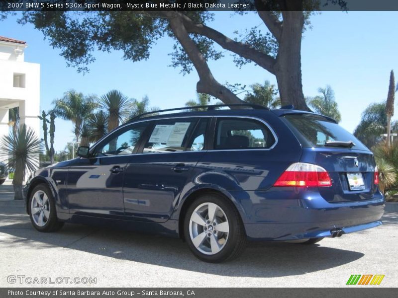 Mystic Blue Metallic / Black Dakota Leather 2007 BMW 5 Series 530xi Sport Wagon