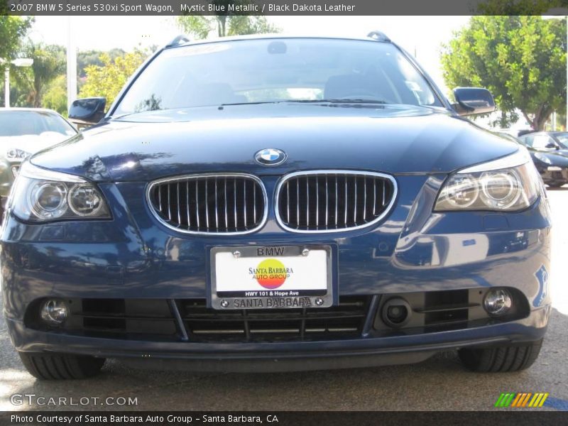 Mystic Blue Metallic / Black Dakota Leather 2007 BMW 5 Series 530xi Sport Wagon