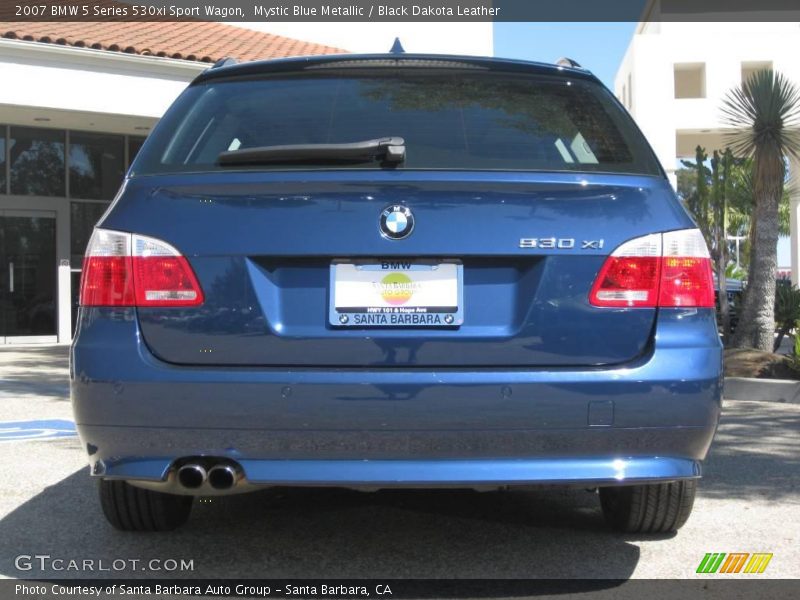 Mystic Blue Metallic / Black Dakota Leather 2007 BMW 5 Series 530xi Sport Wagon