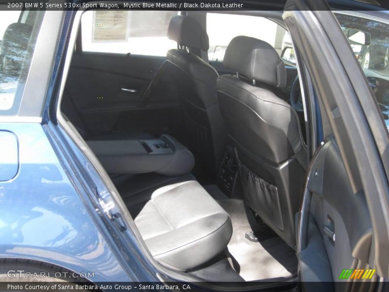 Mystic Blue Metallic / Black Dakota Leather 2007 BMW 5 Series 530xi Sport Wagon