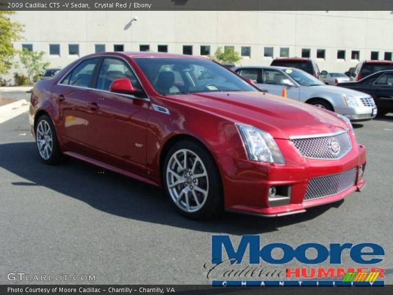 Crystal Red / Ebony 2009 Cadillac CTS -V Sedan