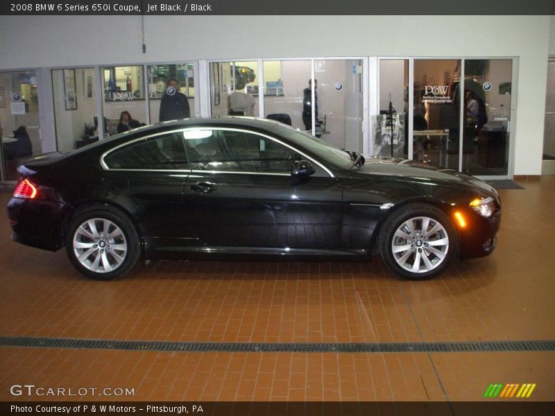 Jet Black / Black 2008 BMW 6 Series 650i Coupe