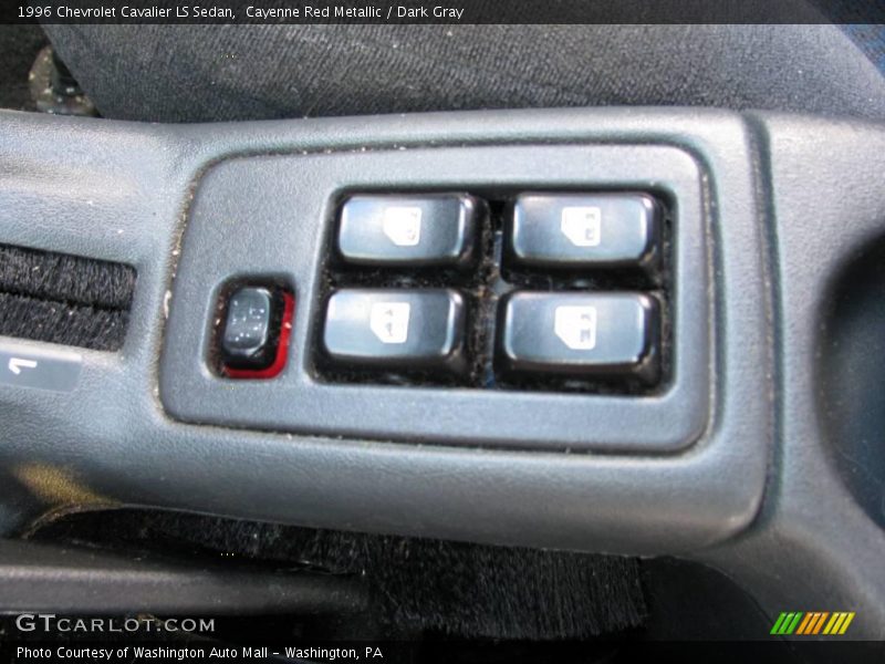 Cayenne Red Metallic / Dark Gray 1996 Chevrolet Cavalier LS Sedan