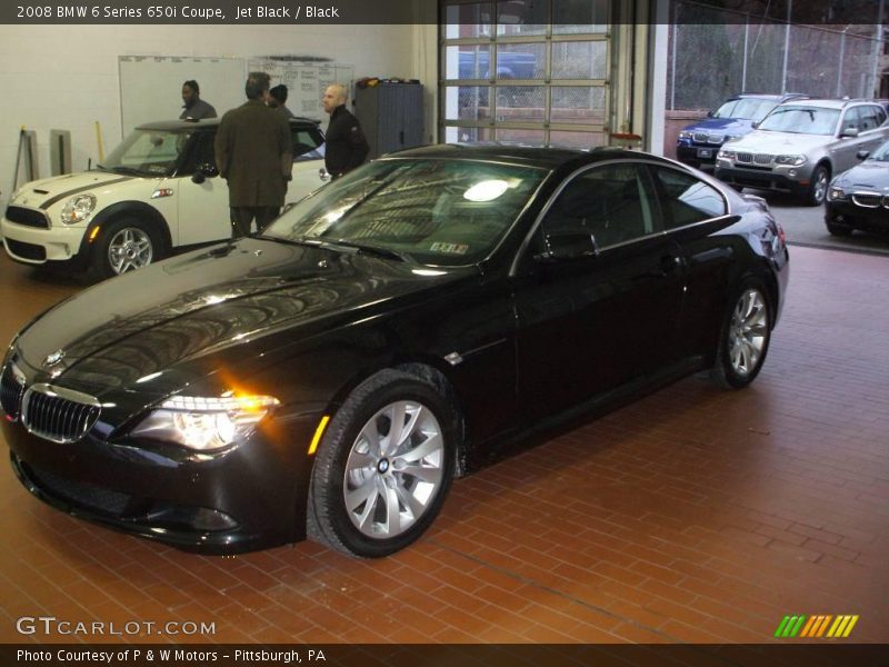 Jet Black / Black 2008 BMW 6 Series 650i Coupe