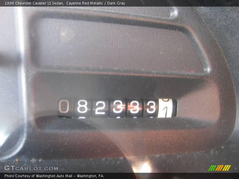 Cayenne Red Metallic / Dark Gray 1996 Chevrolet Cavalier LS Sedan