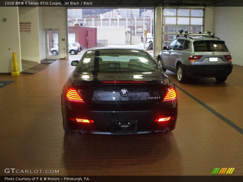 Jet Black / Black 2008 BMW 6 Series 650i Coupe