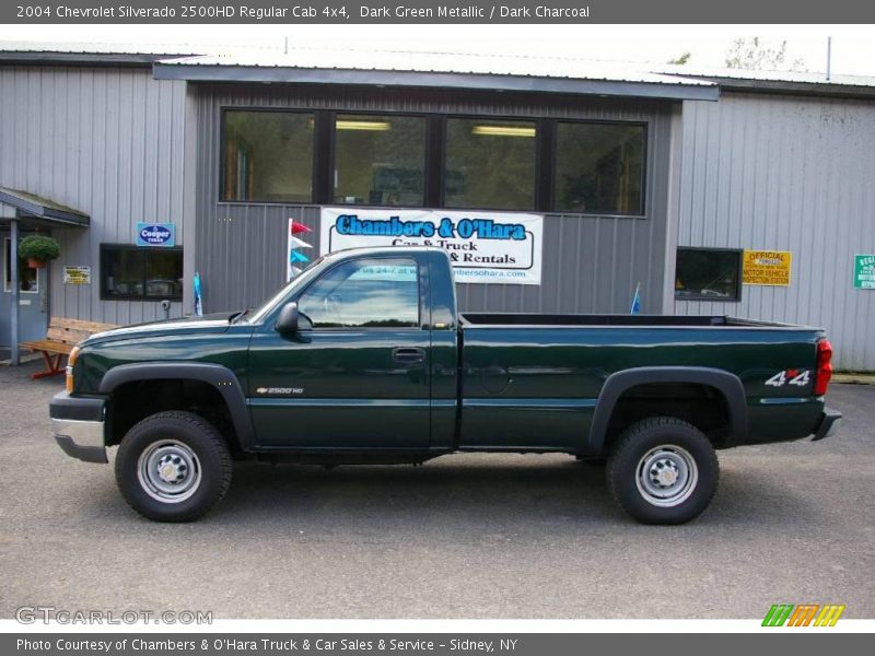 Dark Green Metallic / Dark Charcoal 2004 Chevrolet Silverado 2500HD Regular Cab 4x4