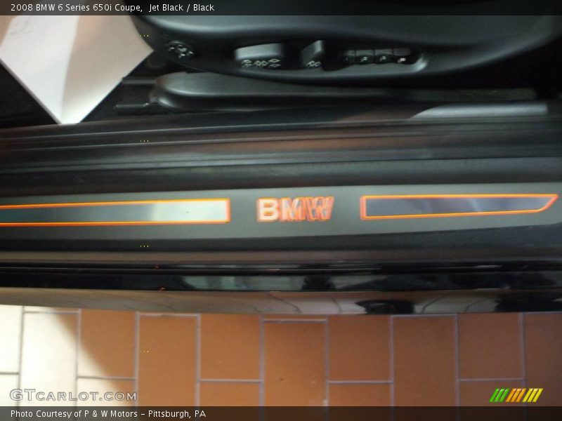 Jet Black / Black 2008 BMW 6 Series 650i Coupe