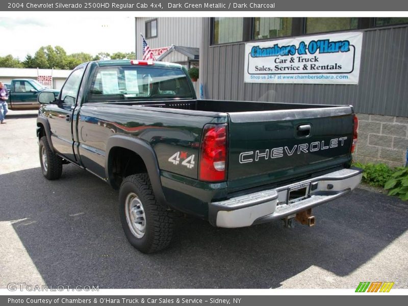 Dark Green Metallic / Dark Charcoal 2004 Chevrolet Silverado 2500HD Regular Cab 4x4