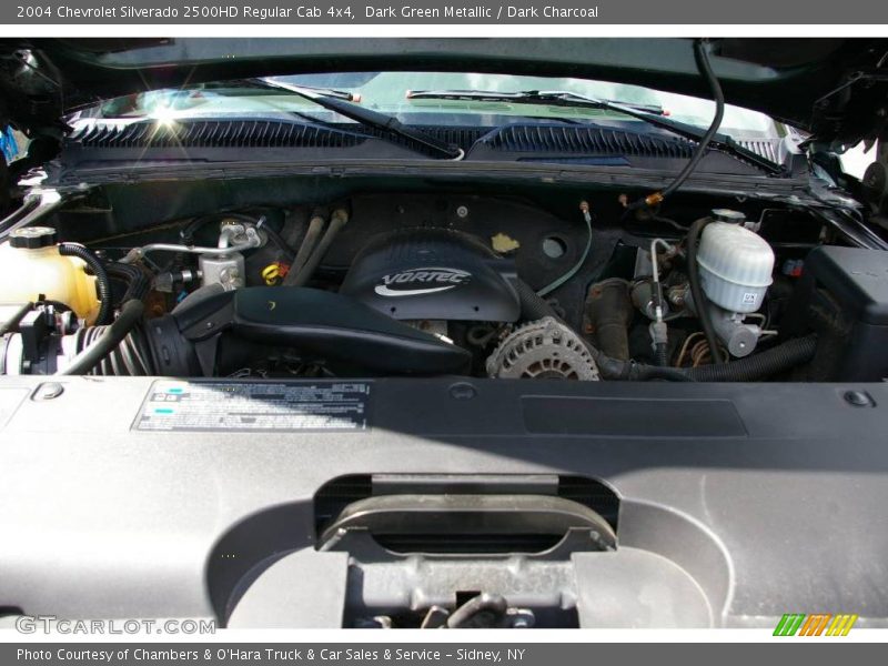 Dark Green Metallic / Dark Charcoal 2004 Chevrolet Silverado 2500HD Regular Cab 4x4